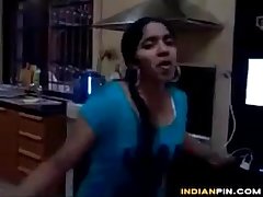 Cute Indian Dances And Teases Her Body