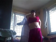 Desi granny after bath